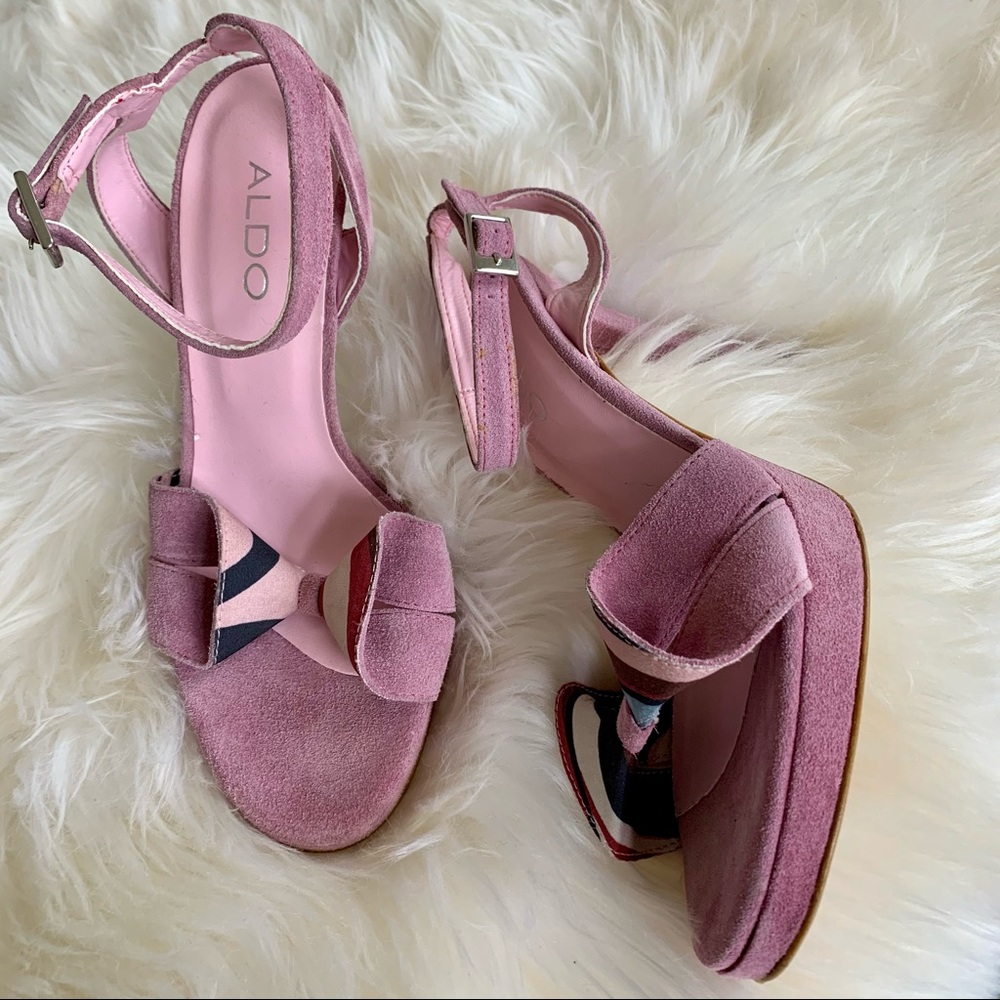 Aldo Pink High heels Platforms. Made in Italy 37 - Picture 2 of 5